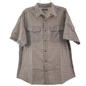 Columbia Omni-Shade Outdoor Fishing Short Sleeve Button Down Shirt – Size Large